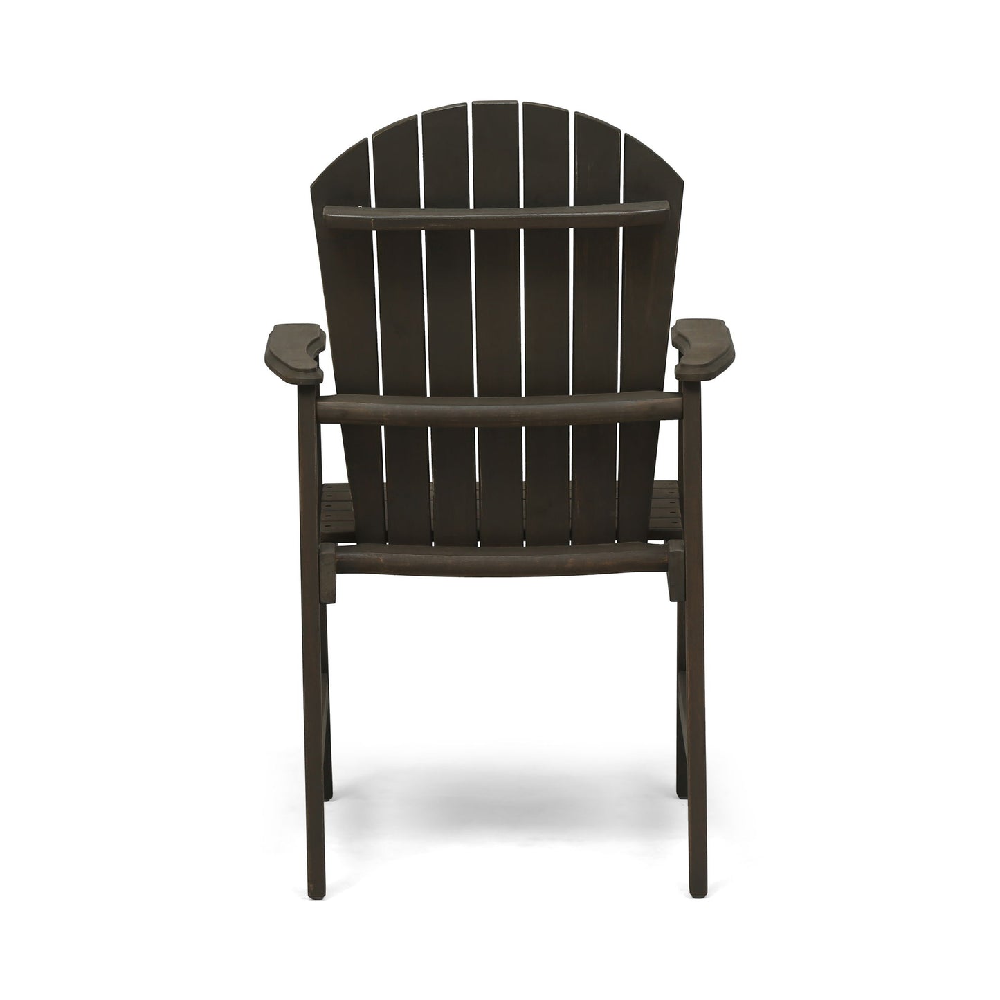Outdoor Weather Resistant Acacia Wood Adirondack Dining Chairs (Set of 2)