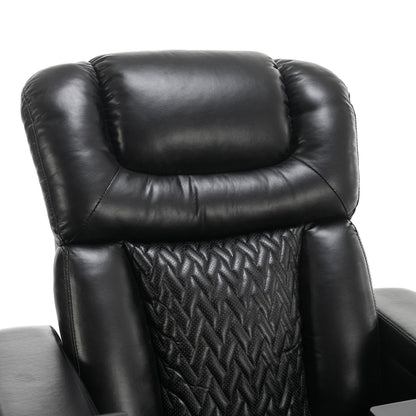 270 Degree Swivel Power Recliner With Tray Table, Phone Holder, Cup Holder, USB Port