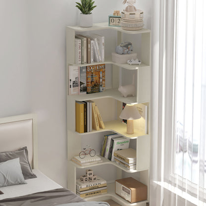 L-Shaped Corner Bookshelf