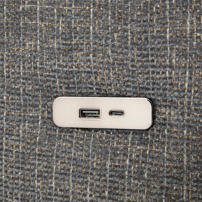 Sectional Sofa Modular U-Shaped With Ottoman & USB Ports
