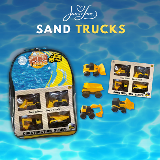 Jamie Love™ 4-Piece Sand Trucks Construction Set