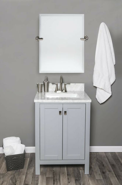 Tuscany® 21"W x 24"H Beveled Pivoting Frameless Mirror