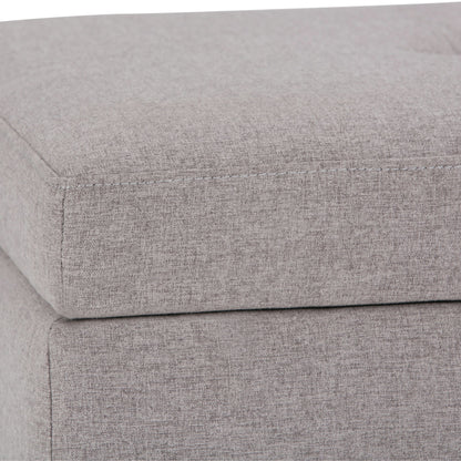 Oregon - Contemporary Storage Ottoman Bench With Tray