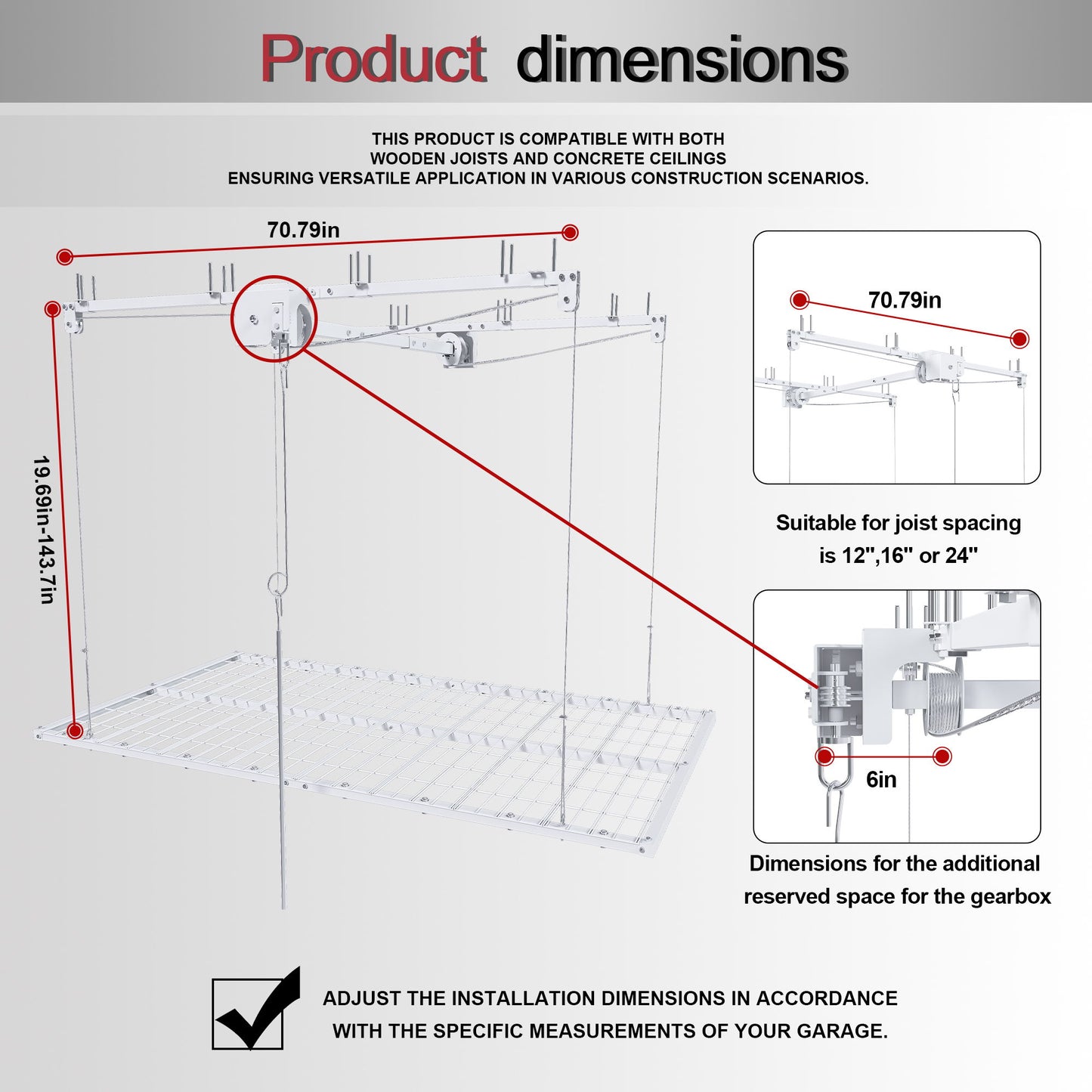 Overhead Garage Storage Rack