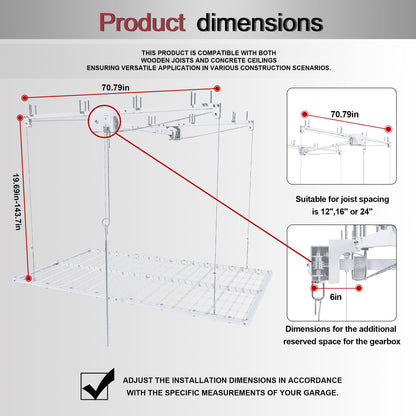 Overhead Garage Storage Rack