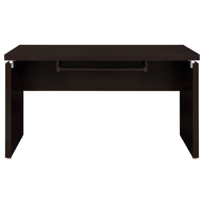 Ulloa - L Shaped Office Desk With Slide Out Keyboard Tray And Storage Drawers - Cappuccino