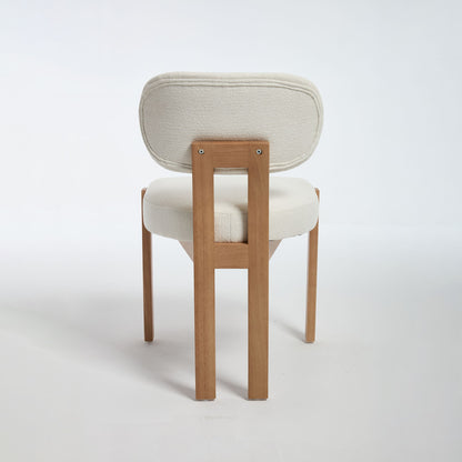 Dining Chairs With Ergonomic Backrest And Adjustable Feet (Set of 2)