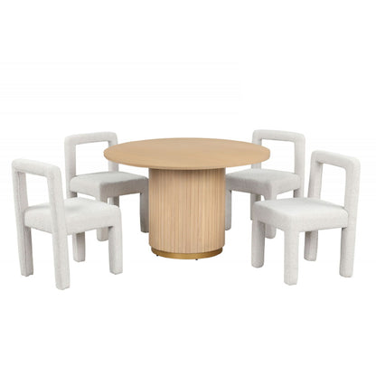 Dining Chairs With Square Open Back (Set of 2)