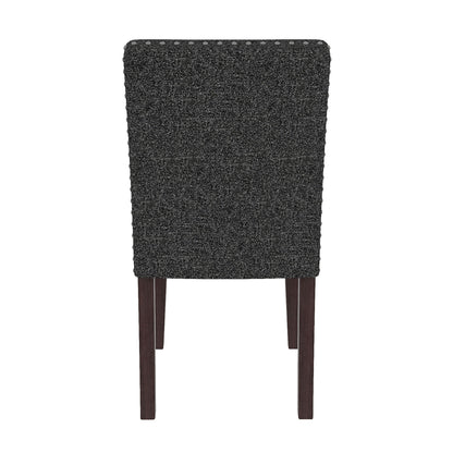 Upholstered Dining Chair With High Back Design (Set of 2)