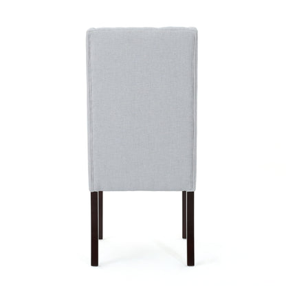 Sophisticated Tufted Dining Chair With High Back Design