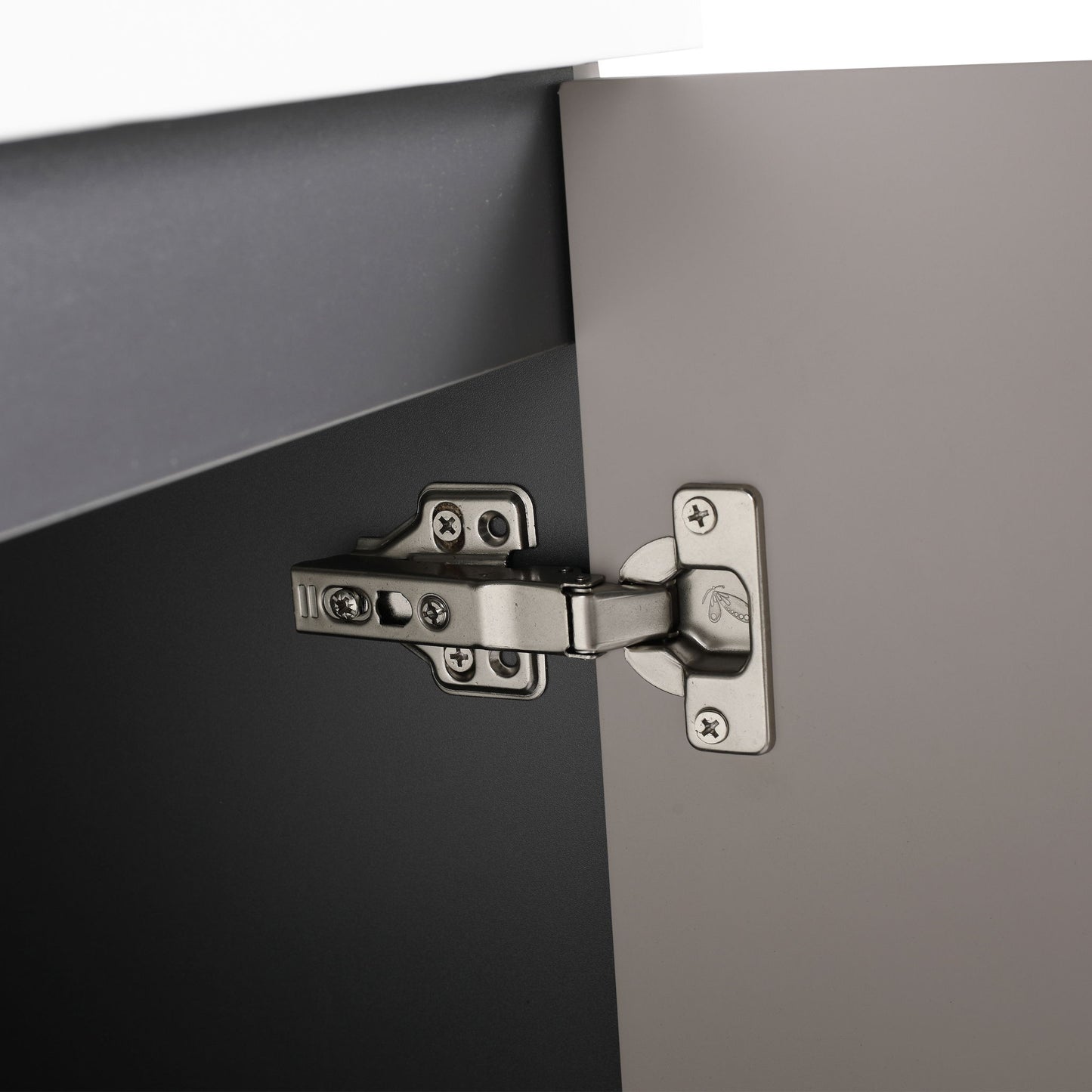 Contemporary Freestanding Bathroom Vanity With Resin Sink & Soft-Close Cabinet Doors