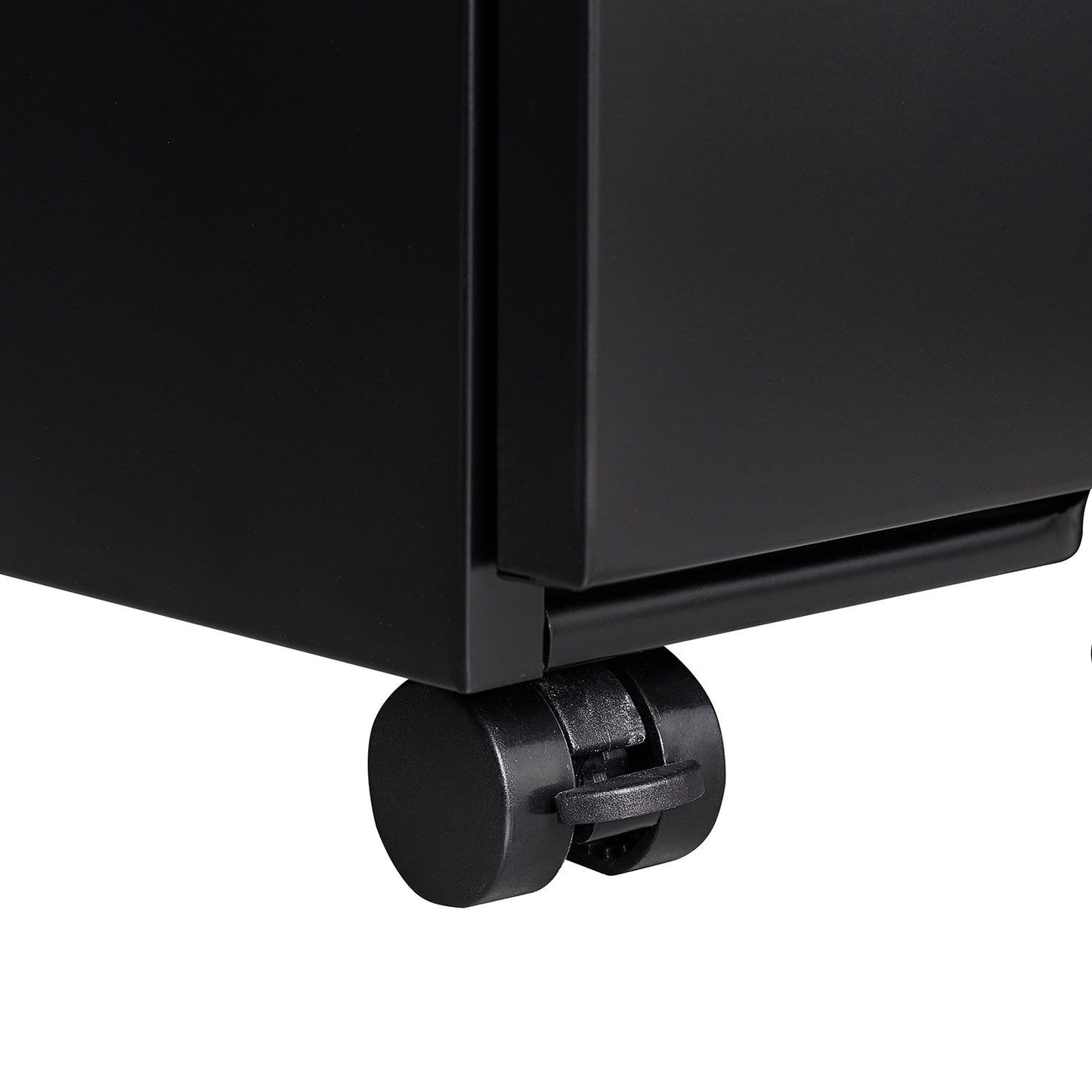 Contemporary 3 Drawer Mobile Filing Cabinet With Lock, Metal Office Storage For Legal / Letter Size
