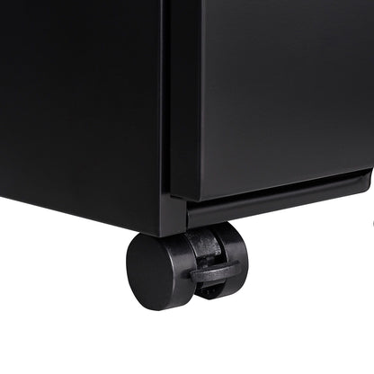 Contemporary 3 Drawer Mobile Filing Cabinet With Lock, Metal Office Storage For Legal / Letter Size