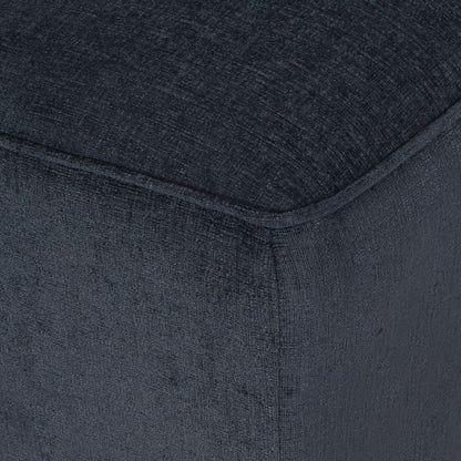 Upholstered Chaise Lounge With Scroll Arms, Turned Legs And 2 Pillows