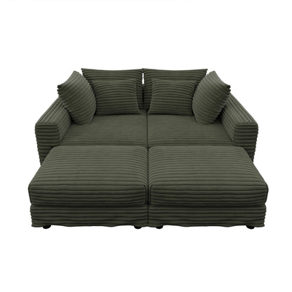 Modern Comfy Upholstered Sofa Cloud Couch & Deep Seat Couches