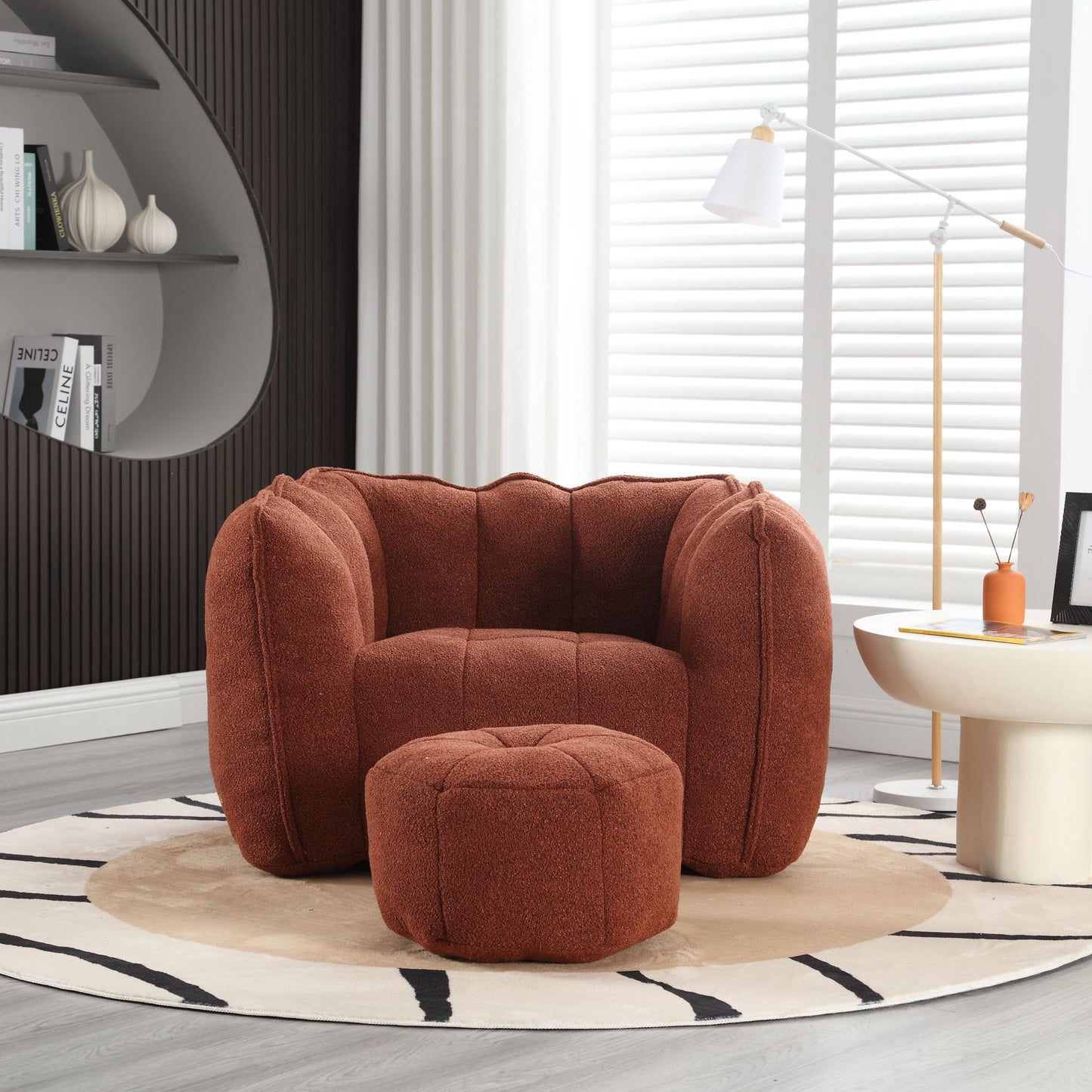 Soft Bean Bag Chair With High Resilient Foam