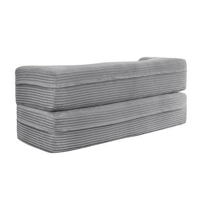 Floor Convertible Sleeper Sofa Bed With 2 Pillows