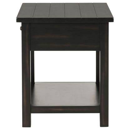 Castleton - 1 Drawer Wood End Table With Shelf
