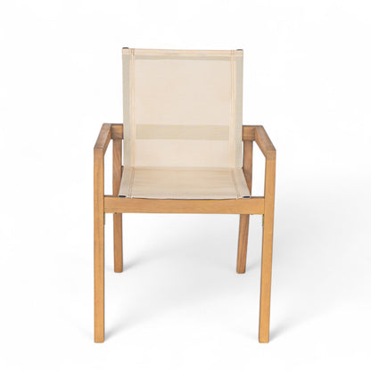 Belfast - Dining Chair With Acacia Wood Frame And Seating (Set of 2)