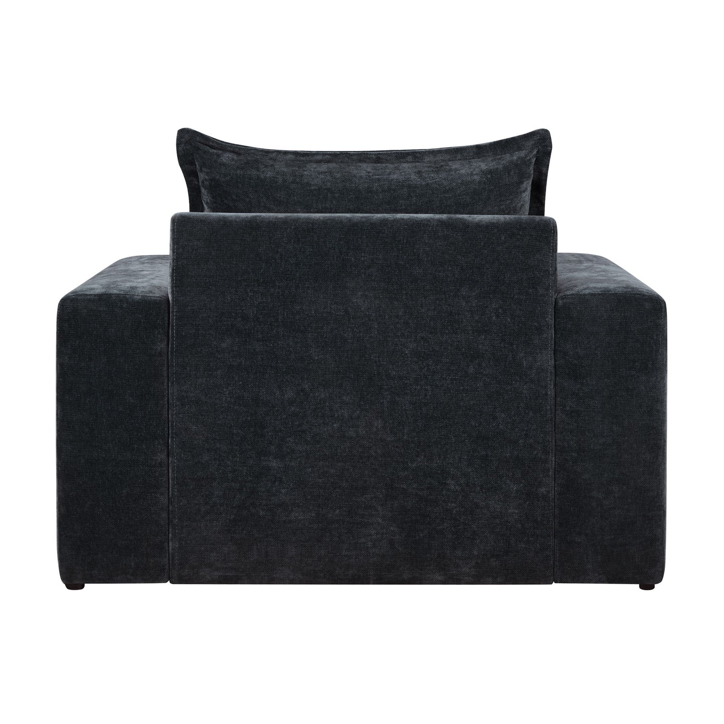 Upholstered Accent Chair With Wide Armrests And Ergonomic Back Support
