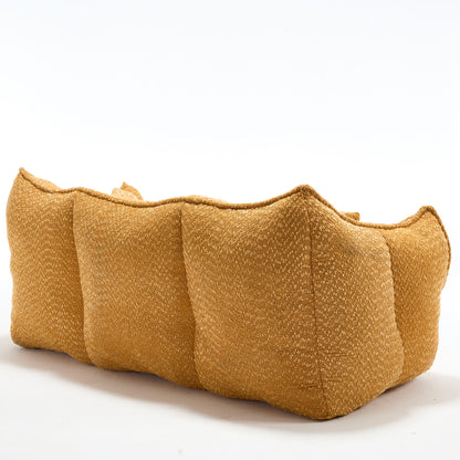 Comfortable Dual Beanbag Chair With High Resilience Foam Core For 2 People