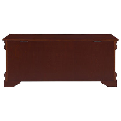Chest With Curved Moldings And Bracket Feet - Brown