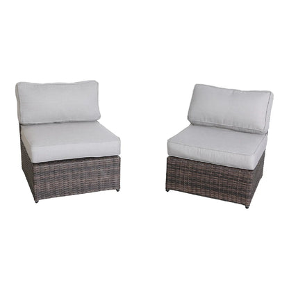 Armless Patio Chair With Cushions
