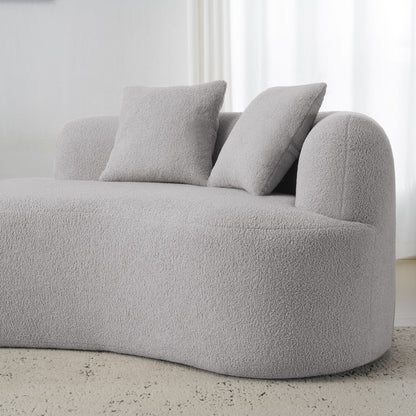 Curved 4 Seater Full Compression Sponge Sofa