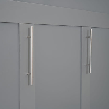 Murphy Wall Bed With LED Lights, Shelves And Drawers
