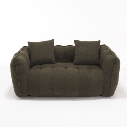 Cozy Beanbag Chair With High Resilience Foam Core For 2