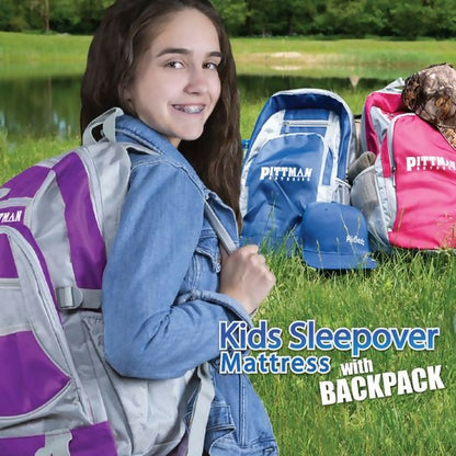Kids Air Mattress Series with Pump & Matching Color Backpack