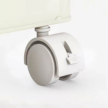 Portable Wardrobe Closet Storage Organizer With Magnetic Doors And Hanging Rod - Cream White