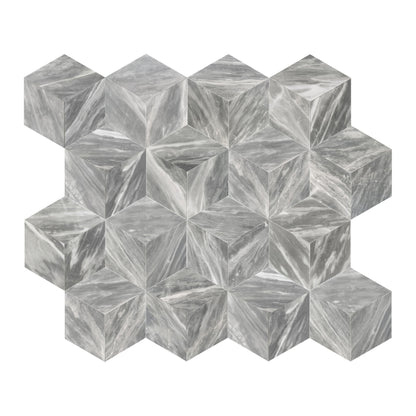 Hexagon Natural Marble Polished Tile For Wall And Floor (Set of 12)