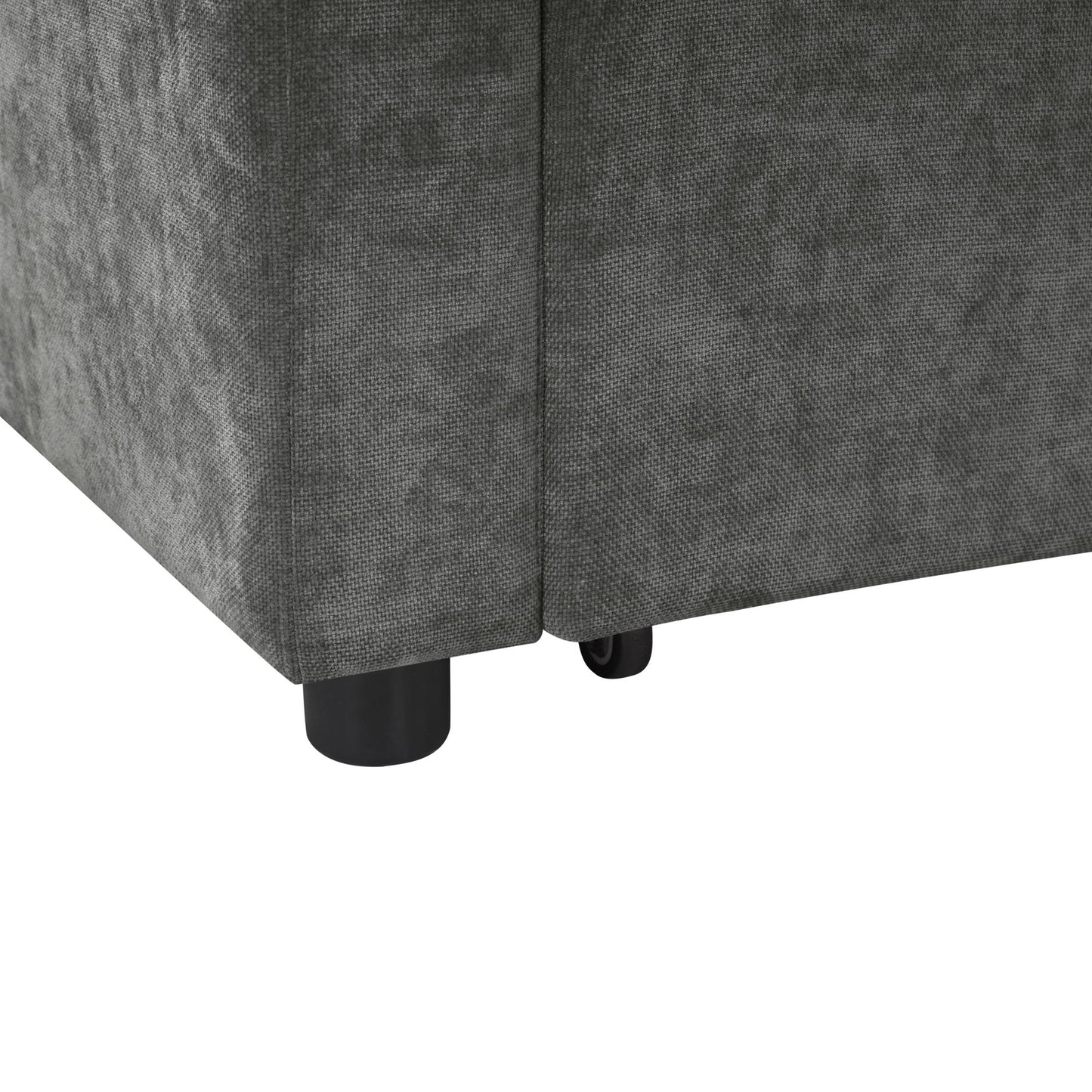 Modern L Shaped Sectional Sofa Bed With Hidden Storage Upholstery