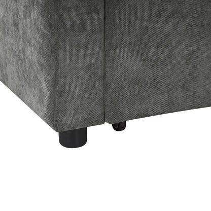 Modern L Shaped Sectional Sofa Bed With Hidden Storage Upholstery