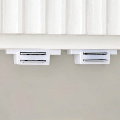 Fluted Kitchen Pantry Cabinet With 3 Keyboard Drawers & 6 Adjustable Door Shelves