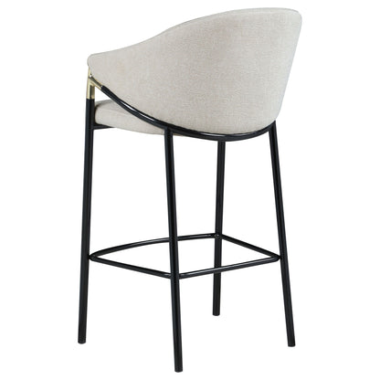Sloped Arm Bar Stools (Set of 2) - Beige