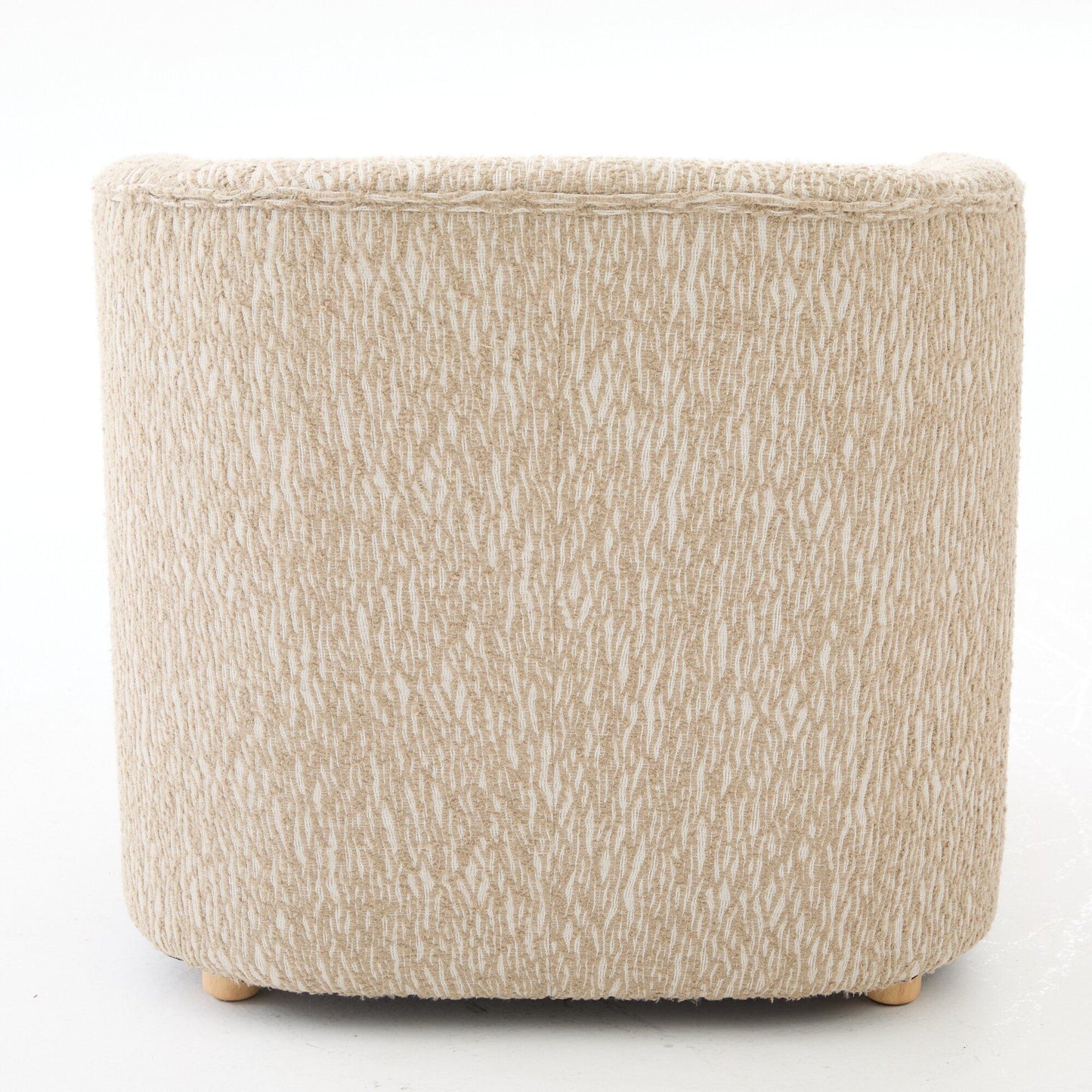 Arm Lounge Chair With Removable Seat Cushion - Light Brown