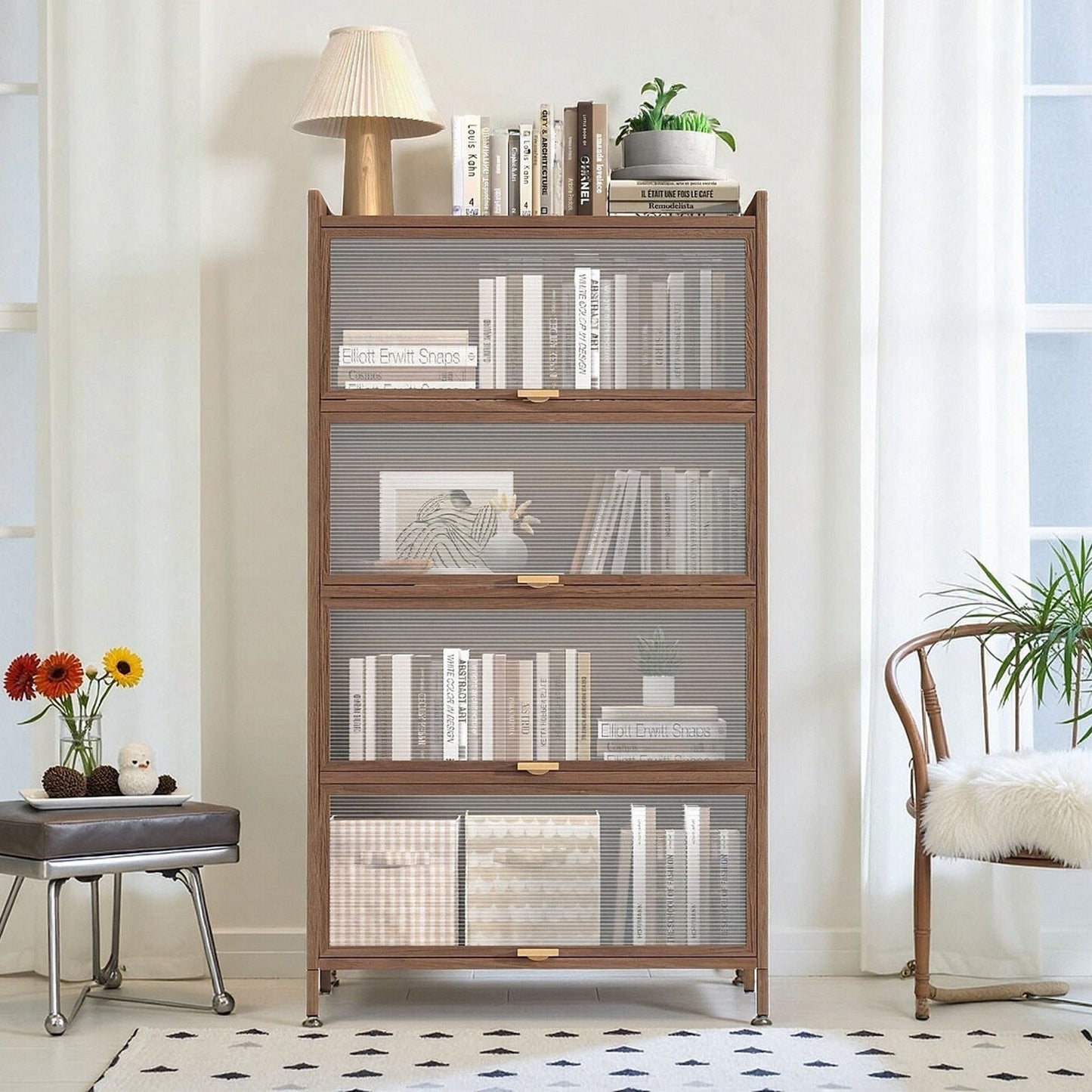 Flip Doors Cabinet, With Ample Storage Space