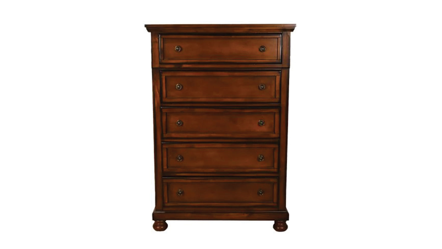 Austin 5 Pc King Bed Dark Walnut