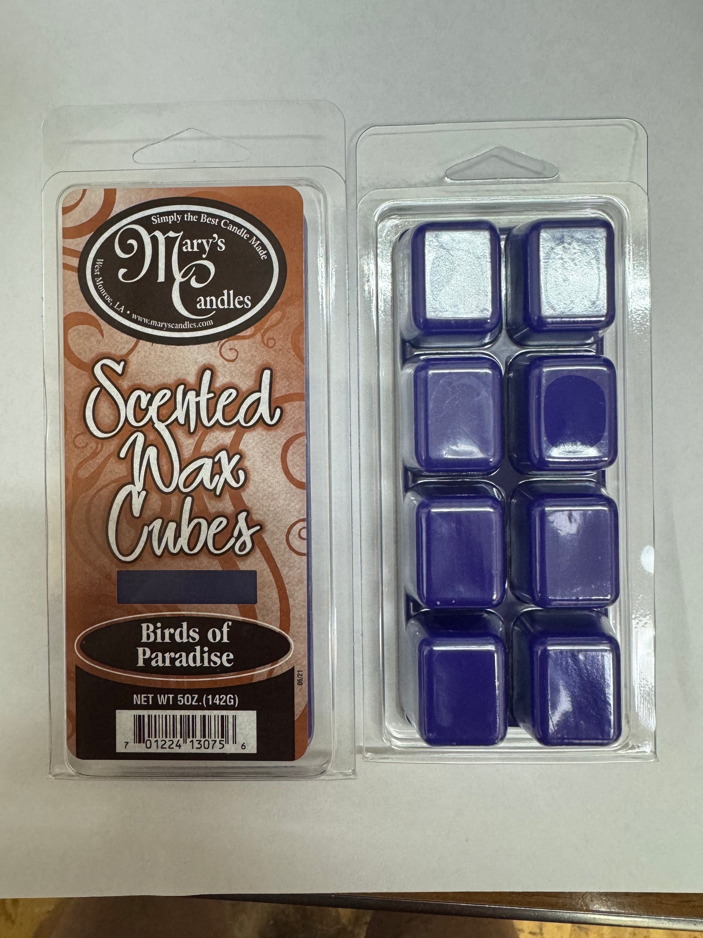 Mary's Candles Birds of Paradise Wax Cubes