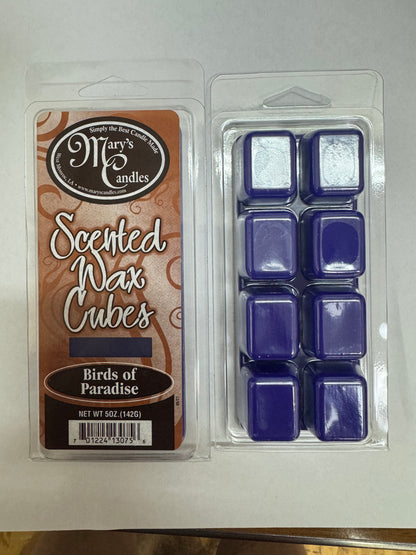 Mary's Candles Birds of Paradise Wax Cubes