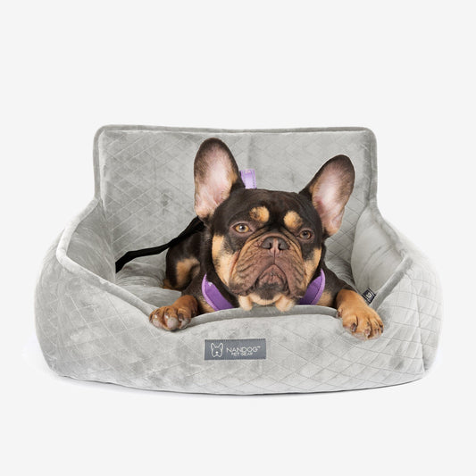 The NANDOG Car Seat medium in Pearl River Gray