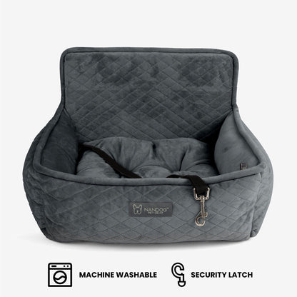The NANDOG Car Seat medium in Charcoal Gray