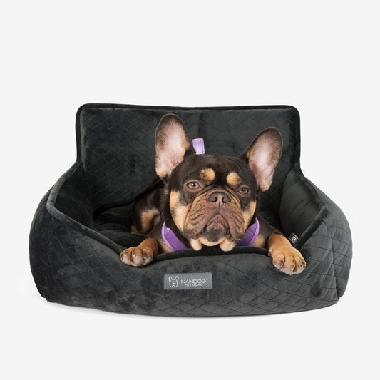 The NANDOG Car Seat medium in Charcoal Gray