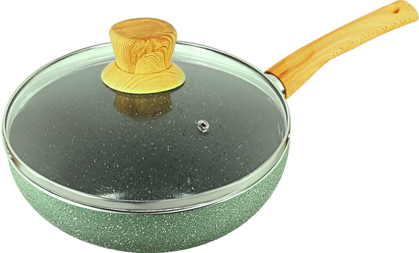 Blaze Granite Nonstick Cookware Green 12 Piece Set