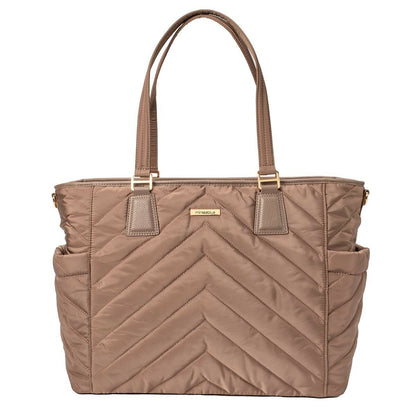 MinkeeBlue Puffer Ella Tote with Lunch & Shoe Bag