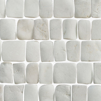 Canine White Natural Stone Mosaic Wall & Floor Tile
