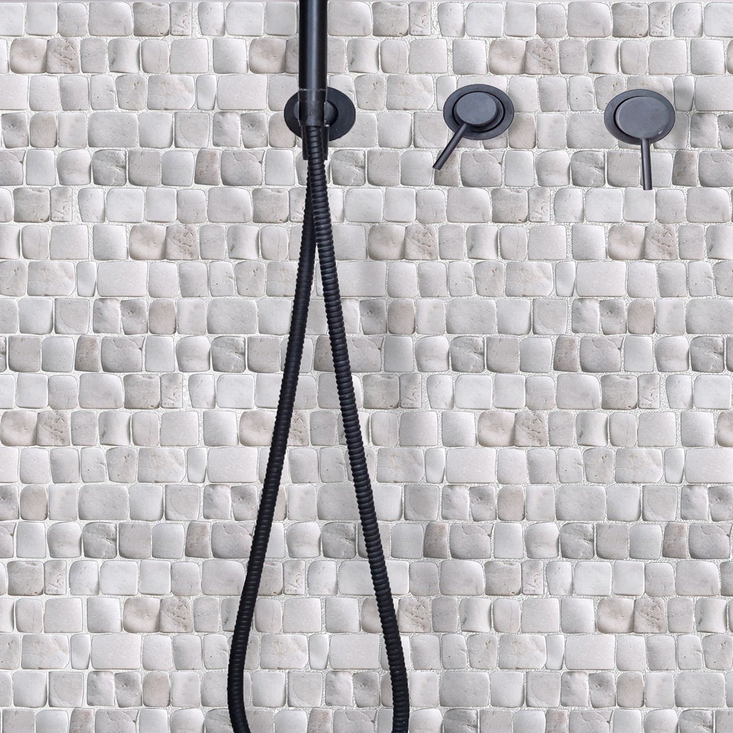 Canine White Natural Stone Mosaic Wall & Floor Tile