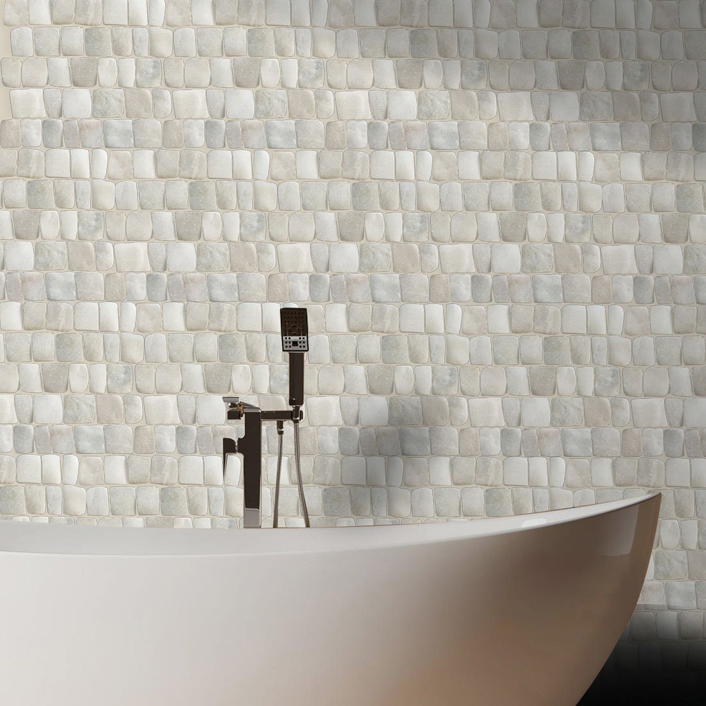 Canine Tan Natural Stone Mosaic Wall & Floor Tile